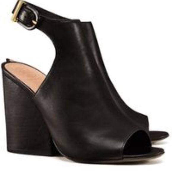 Tory Burch Shoes - New Tory Burch 100mm open toe booties black